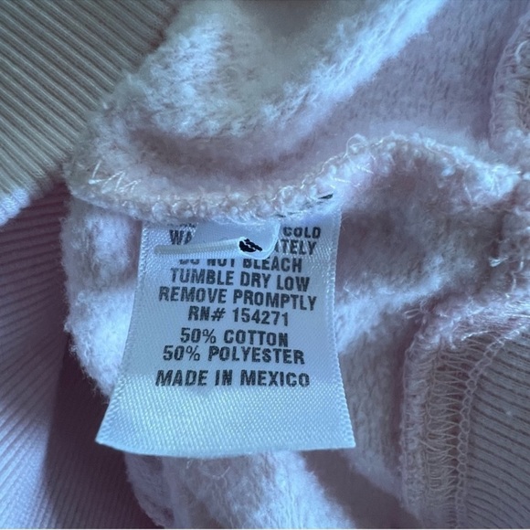 Recycled Karma The Runaways Joan Jett Cropped Sweatshirt SZ XS Petal - Picture 11 of 12